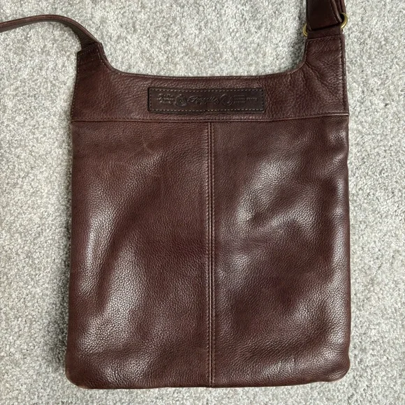 ๐ VINTAGE fossil brown leather crossbody bag - Picture 8 of 16